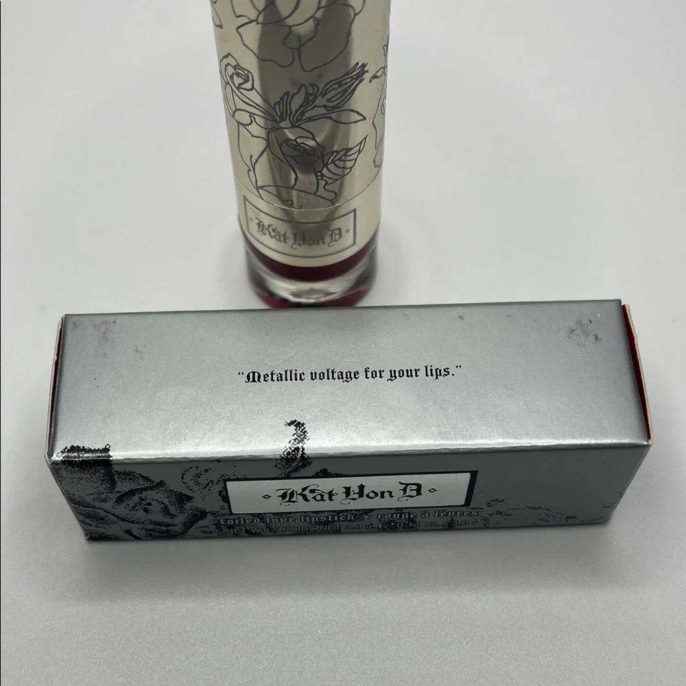 Kat Von D Foiled Love Lipstick Color “FTW” NIB - Picture 5 of 13